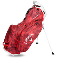 Callaway 2025 Fairway 14 HD Waterproof Standbag, Red Palms / Grey