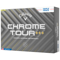 Callaway 2025 Chrome Tour TD Golfbälle, Triple Track, 12 Stück