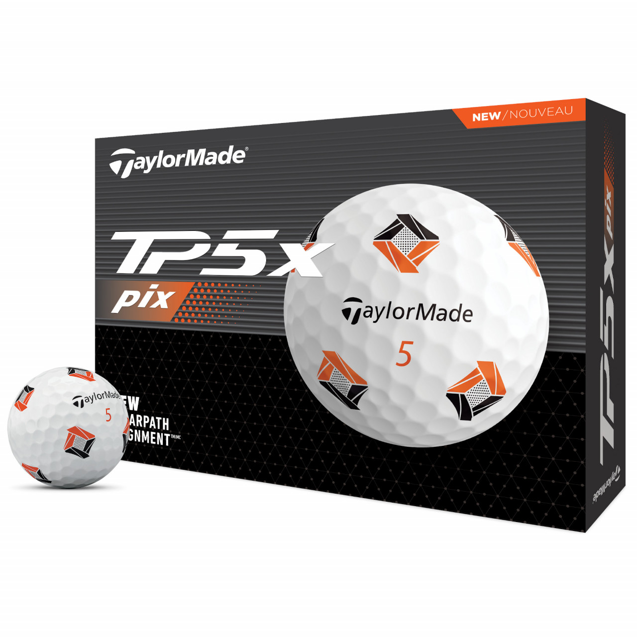 Taylor Made 2024 TP5x Pix Golfbälle, 12 Stück