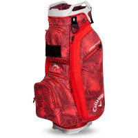 Callaway 2025 Org 14 HD Waterproof Cartbag, Red Palms / Light Grey